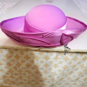 Pink women Avant-garde hat